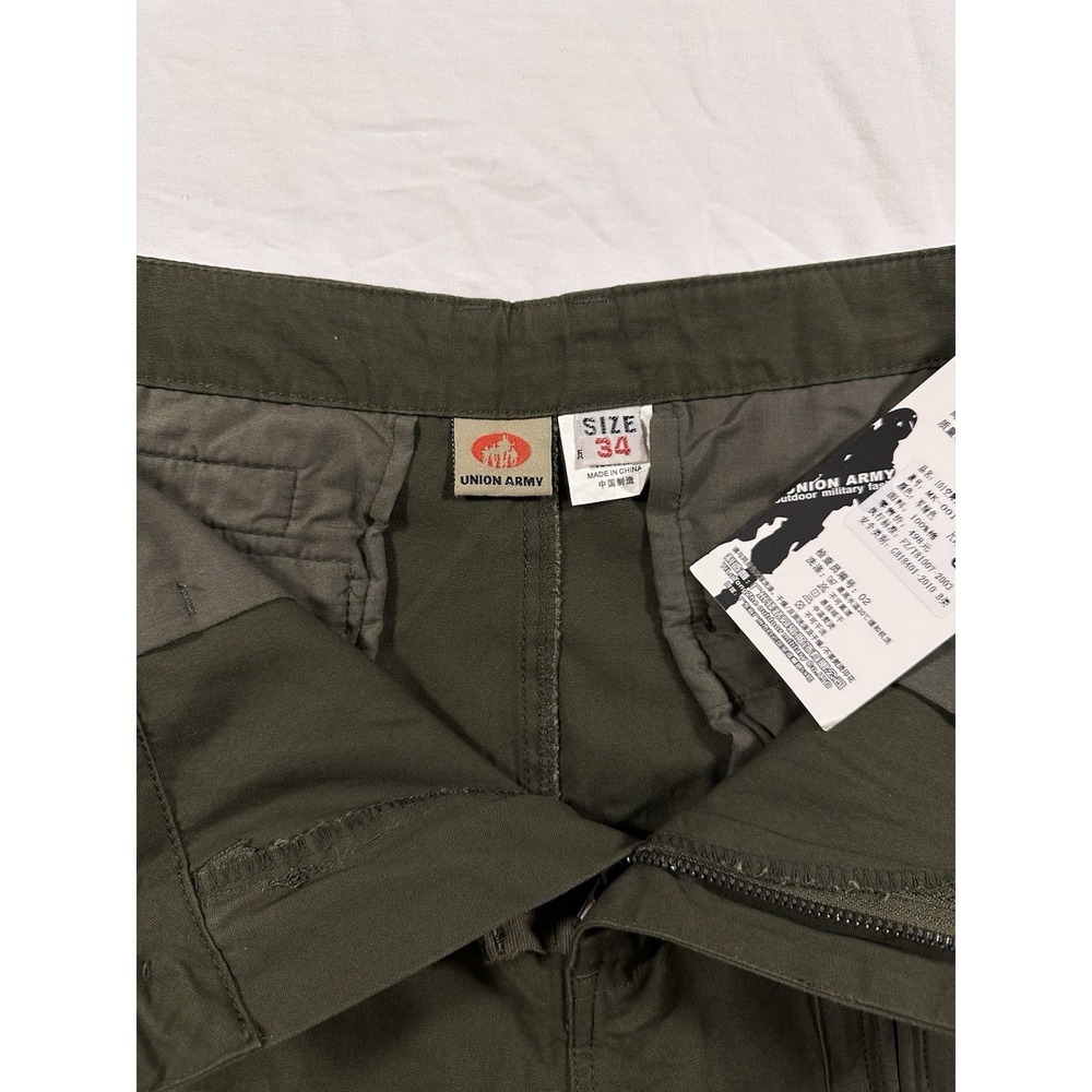 Union Army Green Cargo Utility Tactical Pants US Army Airborne Patch 34X30 - Picture 6 of 16